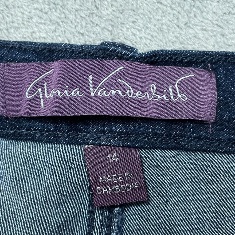 Gloria Vanderbilt Amanda Women's 14 High-Rise Slimming Jeans Tapered Leg n1238 - Picture 9 of 13